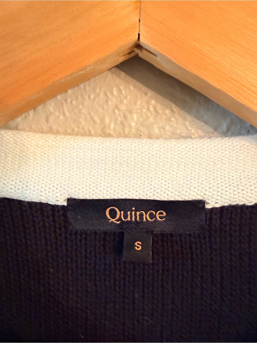 Quince Organic Cotton Sweater Jacket Black Small - Picture 4 of 9